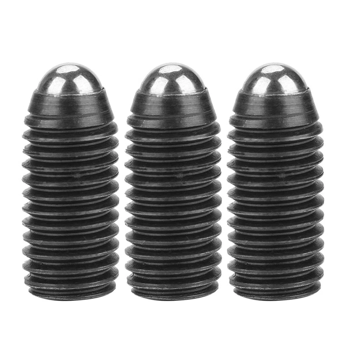 10 pz Molla Stantuffo M12 Vite Acciaio Al Carbonio Molla Stantuffo Sfera grano con sfera a molla m12 per Morsetti, Stampi, per Fabbrica, per Dispositivi Meccanici(M12*25(10PCS)) Veerklemmen