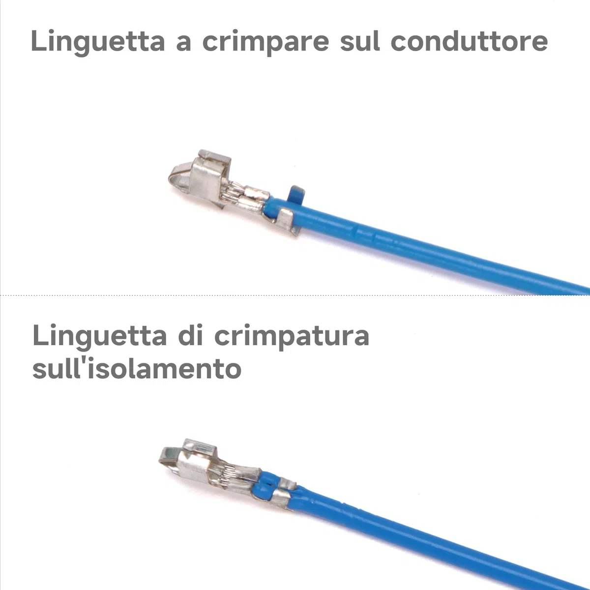 iCrimp IWS-2820M Mini strumenti di crimpatura a barile aperto per micro cavi 0,08-0,5 mm². Compatibili con terminali e connettori JAM, Molex, Tyco e JST