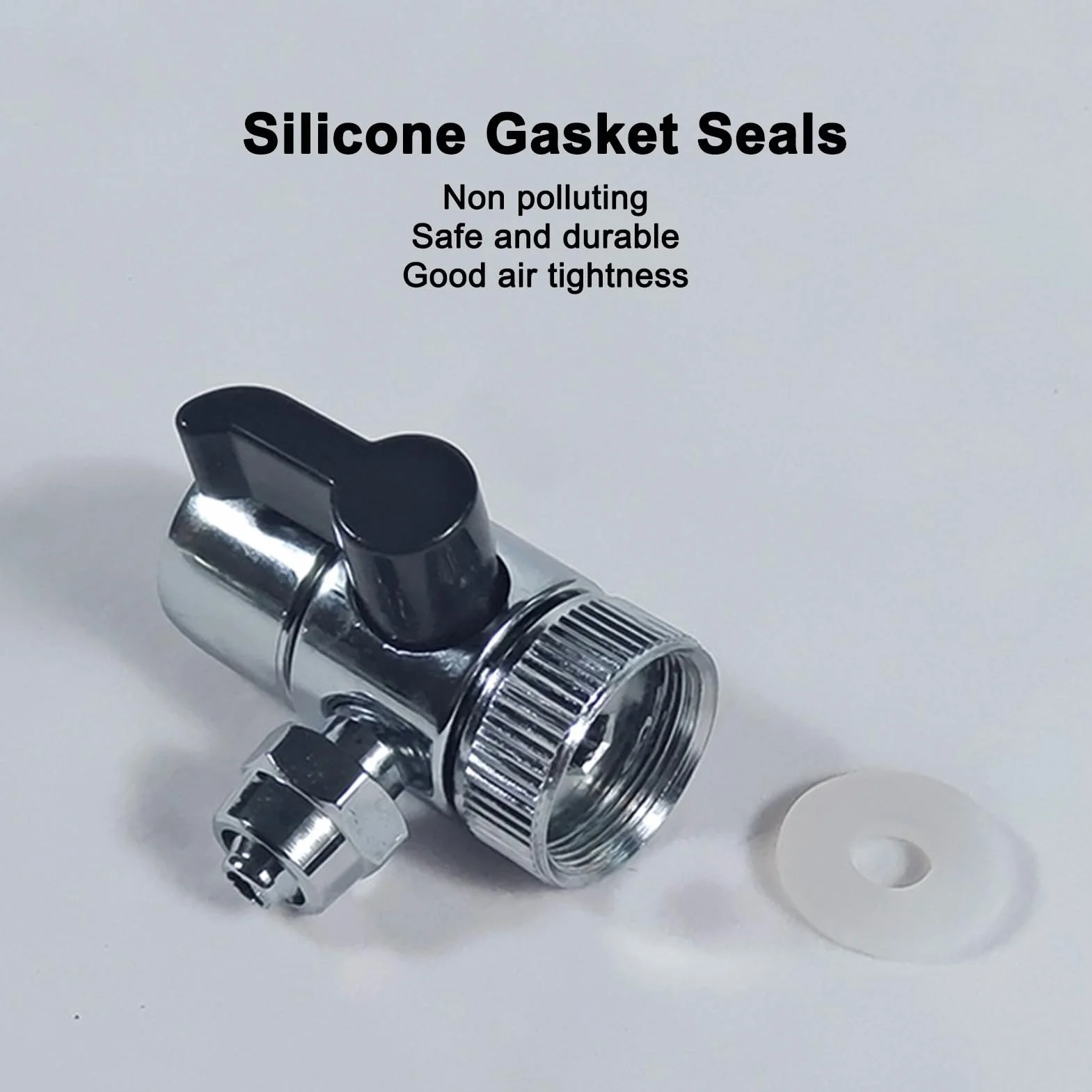 Valvola Deviatrice per Rubinetto G3/8, 3 Pezzi, Tre Vie, Filtro Acqua, Metallo, Filettatura Interna M22