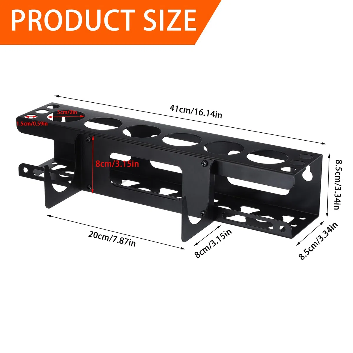 Supporto da Parete per Cartucce di Silicone, Supporto per Tubi di Sigillante, Supporto di Stoccaggio per Tubi, Porta Cartucce per Contenere 6 Tubi di Sigillante