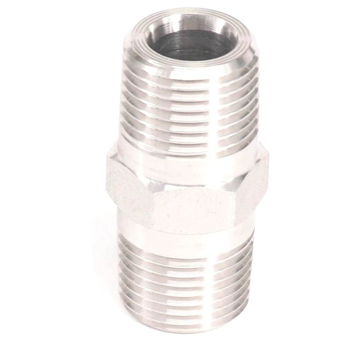 200 Bar 1/8" 1/4" 3/8" 1/2" 3/4" 1" 1-1/4" 1-1/2" 2" NPT Male 304 Stainless Steel Hex Nipple Forged Pipe Fitting Water Gas Oil(3/4'')