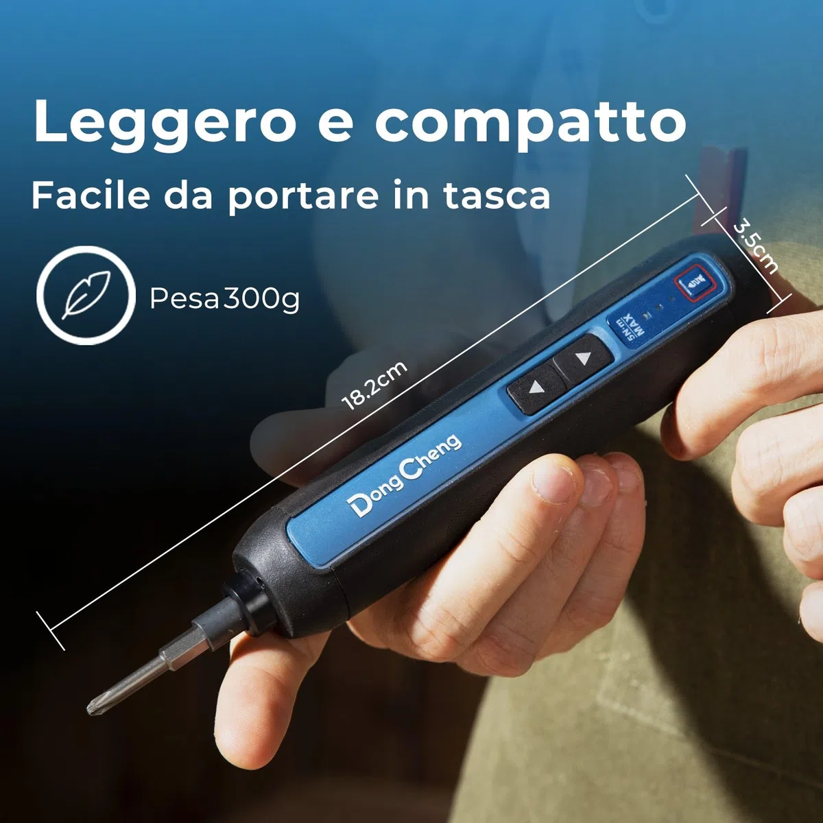 DongCheng Mini avvitatore a batteria, 4 V, batteria agli ioni di litio da 2000 mAh, 3 coppie, max. 5 Nm, luce LED, 8 pezzi, punte in acciaio S2, ideali per fai da te e riparazioni