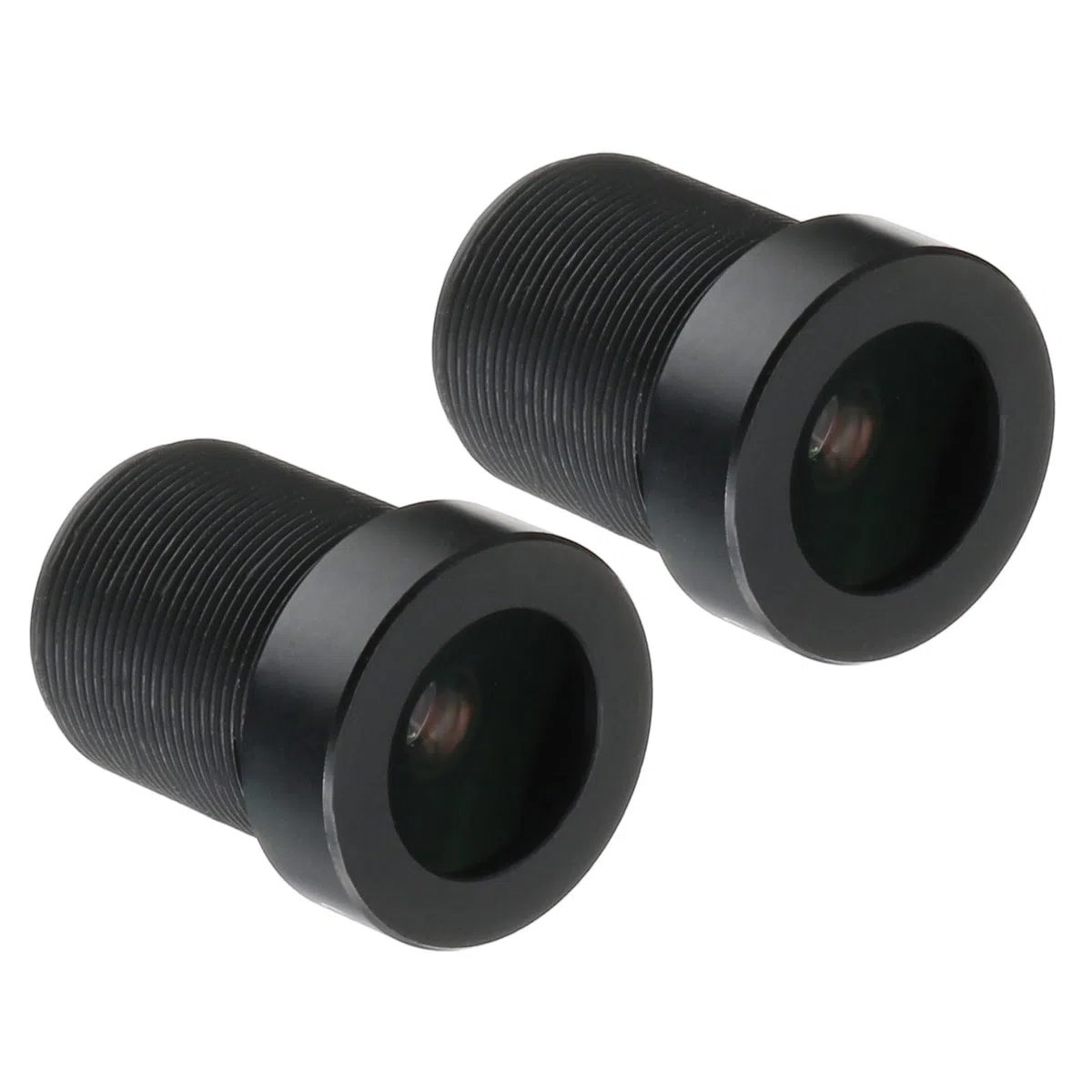 QUARKZMAN 6mm CCTV Fotocamera Lenti 5MP F2,0 FPV Grandangolo Sicurezza Fotocamera Lenti M12 Filettato Dia per IP Camera Panoramica Nero 2pz