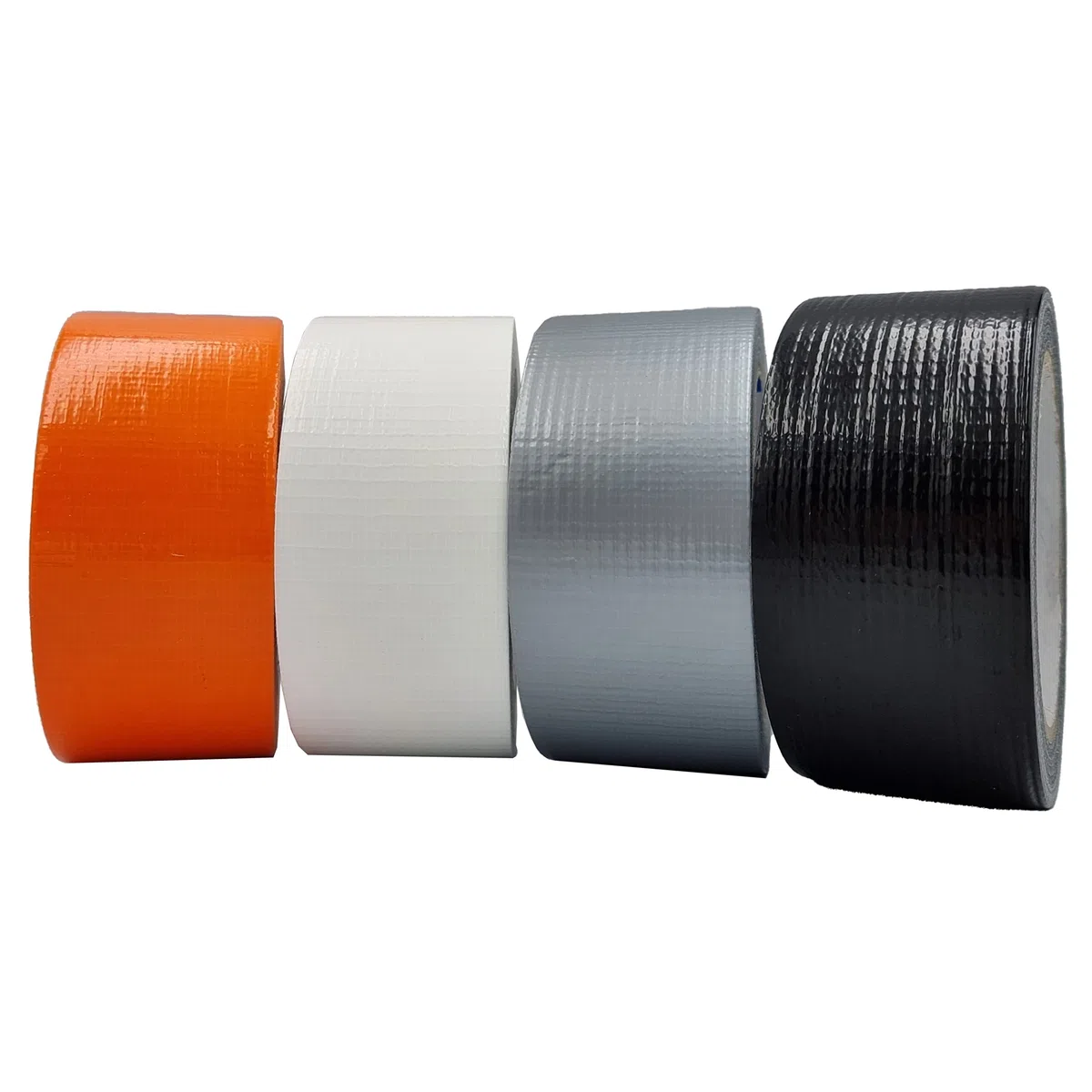 ACIT nastro americano colorato, confezione risparmio 4 rotoli (nero, grigio, bianco, arancio), nastro adesivo telato forte, nastro americano telato, american tape