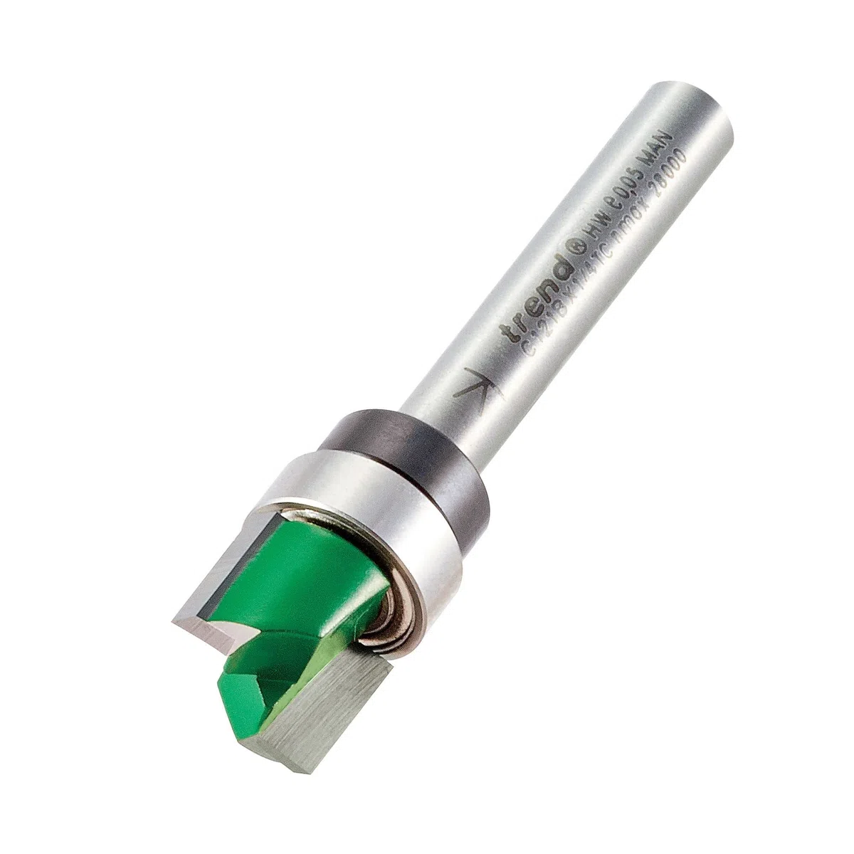 Trend Fresatore per Profilatura Guidato CraftPro, Gambo da 6,35 mm, Diametro di Taglio 9,5 mm & Lunghezza di Taglio 12,7 mm, Punta in Carburo di Tungsteno, C121BX1/4TC