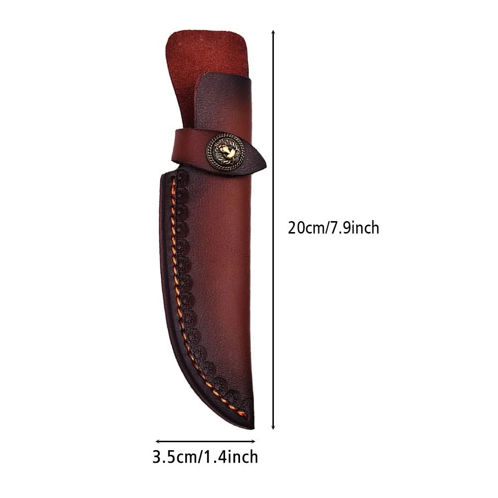 DONGKER Fodero per Coltello,7,9“ Custodia per Coltelli in Pelle Fondina per Coltellino per Caccia Campeggio