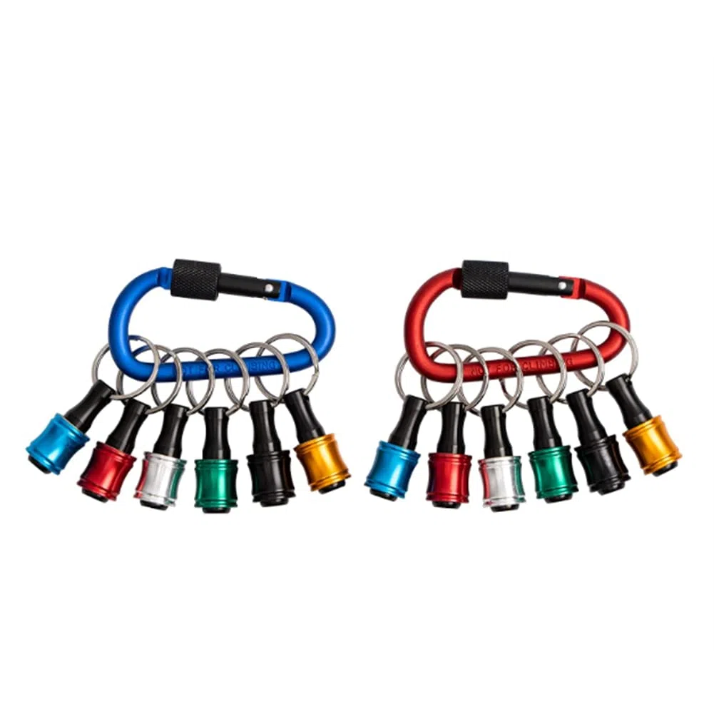 Portabit con rilascio facile e cambio rapido, portabit per cacciavite, 2 set da 6 pezzi, portabit per trapano da 1/4