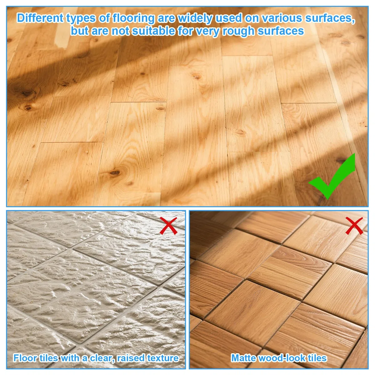 Strumento di Riparazione per Fessure Nel Pavimento, 11,8cm Resistente Pinza Assi Ventosa con Cuscinetto Adesivo in Nanogel per Pavimenti in Vinile e Laminato Ideale Fessure e Crepe Nel Pavimento