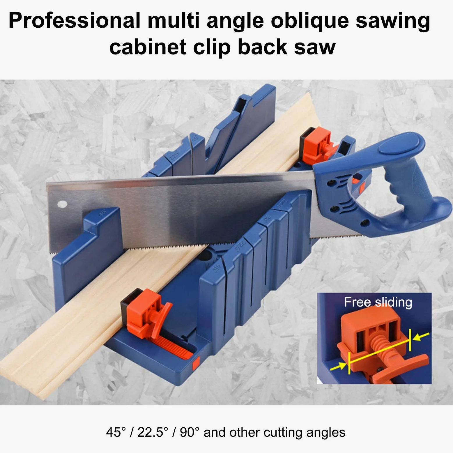 Zebery Taglia Battiscopa, serraggio Mitre Box Mitre Box regolabile per tagliare battiscopa