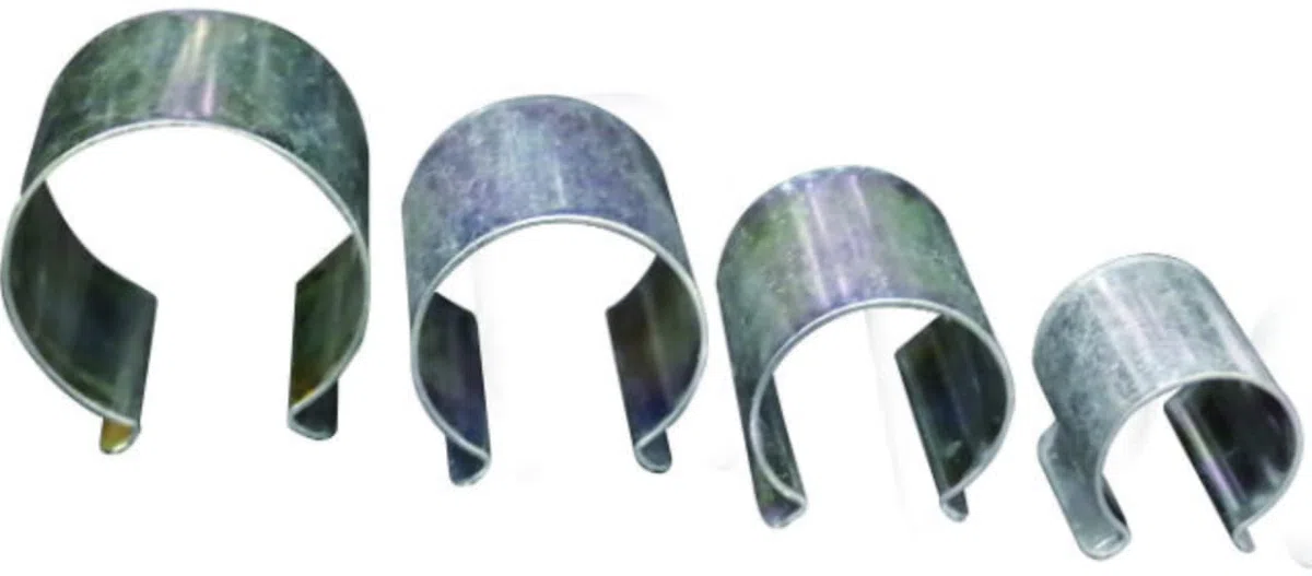 CLIPS METALLO ZINCATO PER SERRE VARIE MISURE CONFEZIONE DA 1 KG. (55)