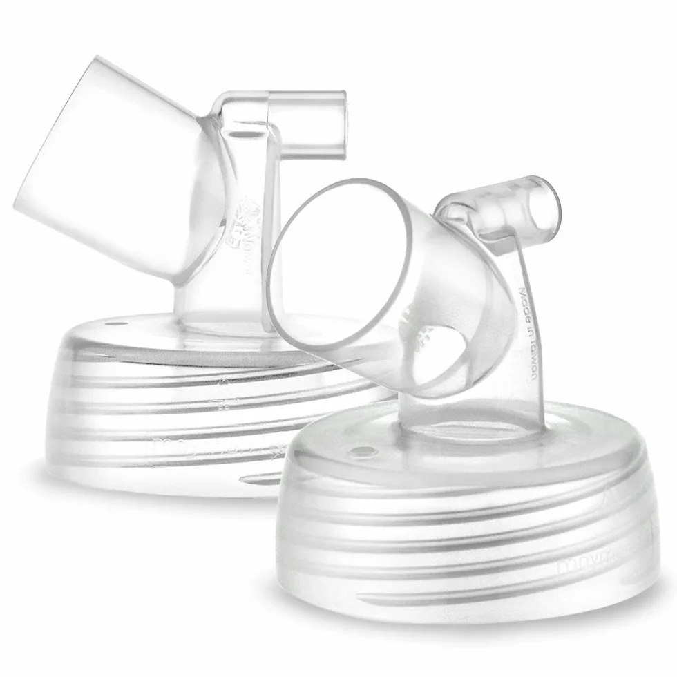 Maymom Connettore a Bocca Larga 2 Pezzi Compatibile con Tiralatte Spectra S1 e S2; Compatibile con Scudi Medela PersonalFit, Pumpin Pal, Lansinoh, Maymom MyFit e MyFit Crater