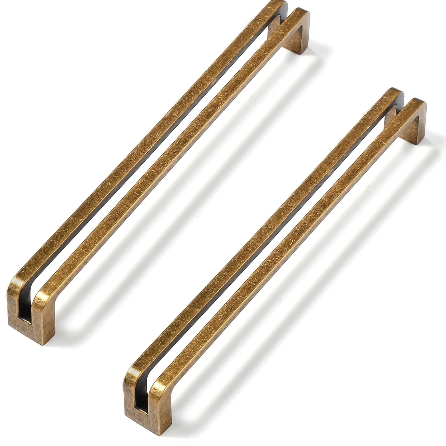 SYZOW 6 Pezzi Antique Ottone Cabinet Pulls 256mm Hole Centers Kitchen Cabinet Maniglie Lega di Zinco Vintage Cassetto Pulls