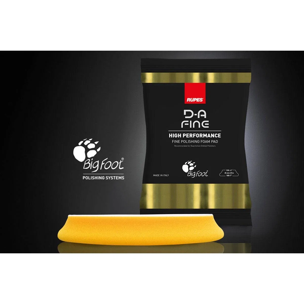 TAMPONE DI SPUGNA FINE PER DUAL ACTION - D-A FINE 150/180 mm NUOVO RUPES BigFoot