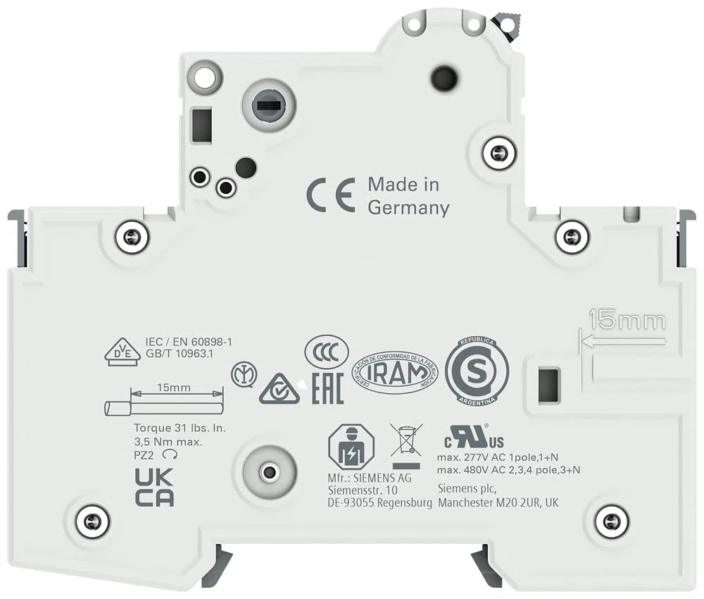 Siemens 5SY6 – Interruttore automatico 70 6 KA curva-c 1 poli 16 A