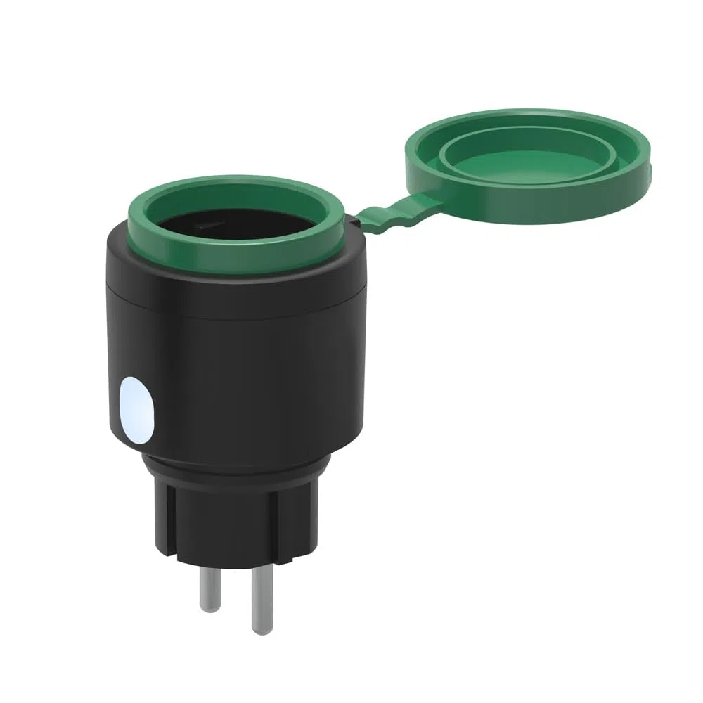 Offgridtec Presa esterna intelligente WiFi con controllo dell'app Smart Life o Tuya IP44 impermeabile per esterno (1, 2 pezzi)