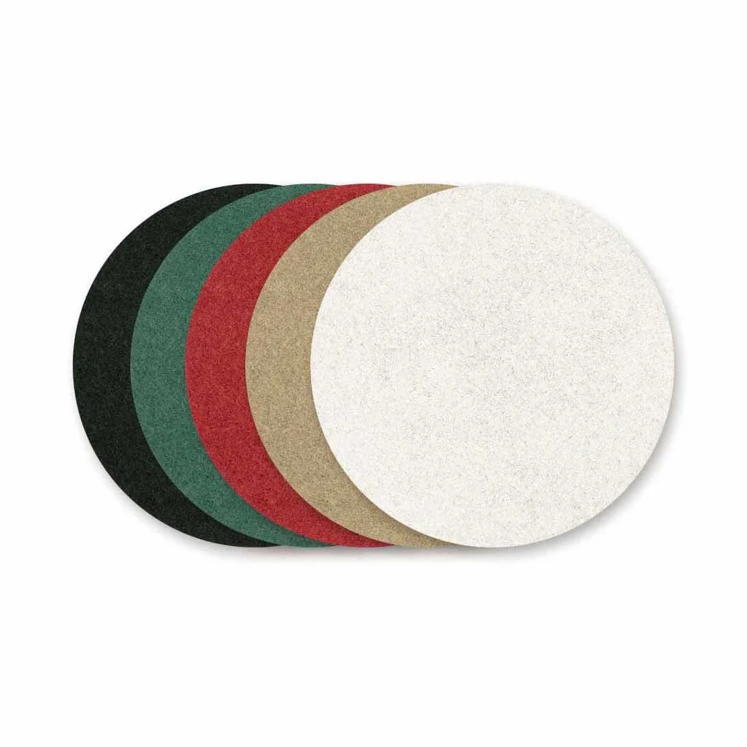 Pad normali, 330 mm, bianco, p. monospazzole, poliestere (10 Pz.)