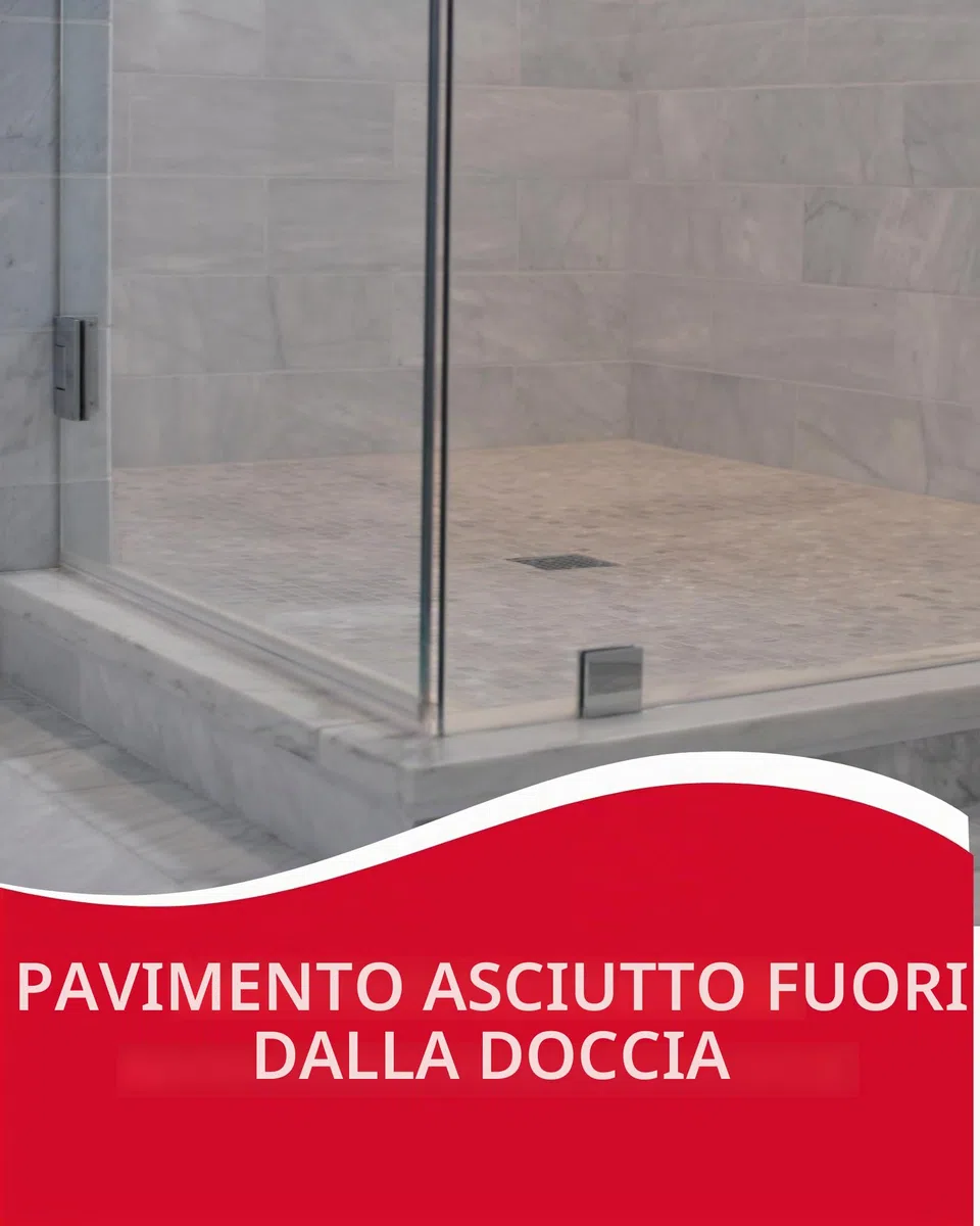 Gedotec Guarnizione per Porta Doccia a Strisce - 2 m, Trasparente, per Pavimento in Vetro 6-8 mm