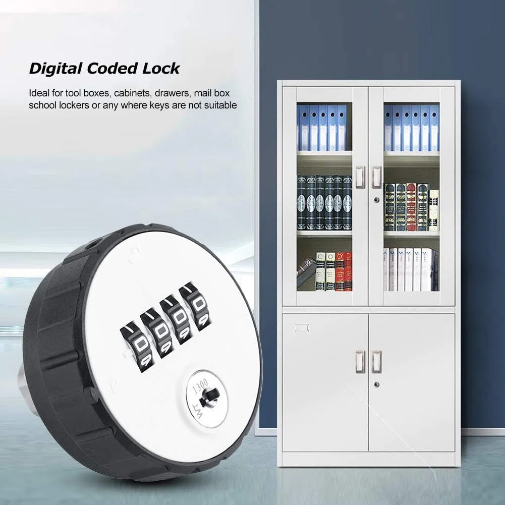 Serratura digitale per porta, armadio a camma con combinazione di codici, lega di zinco, serratura di sicurezza con password digitale, comoda con le chiavi
