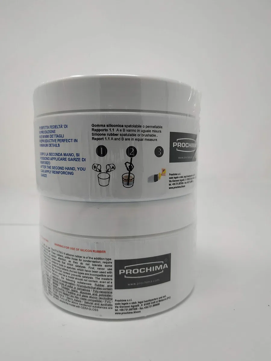 PROCHIMA GS518TG500 Gomma Siliconiche Rtv Tixo N A+B, 500 gr