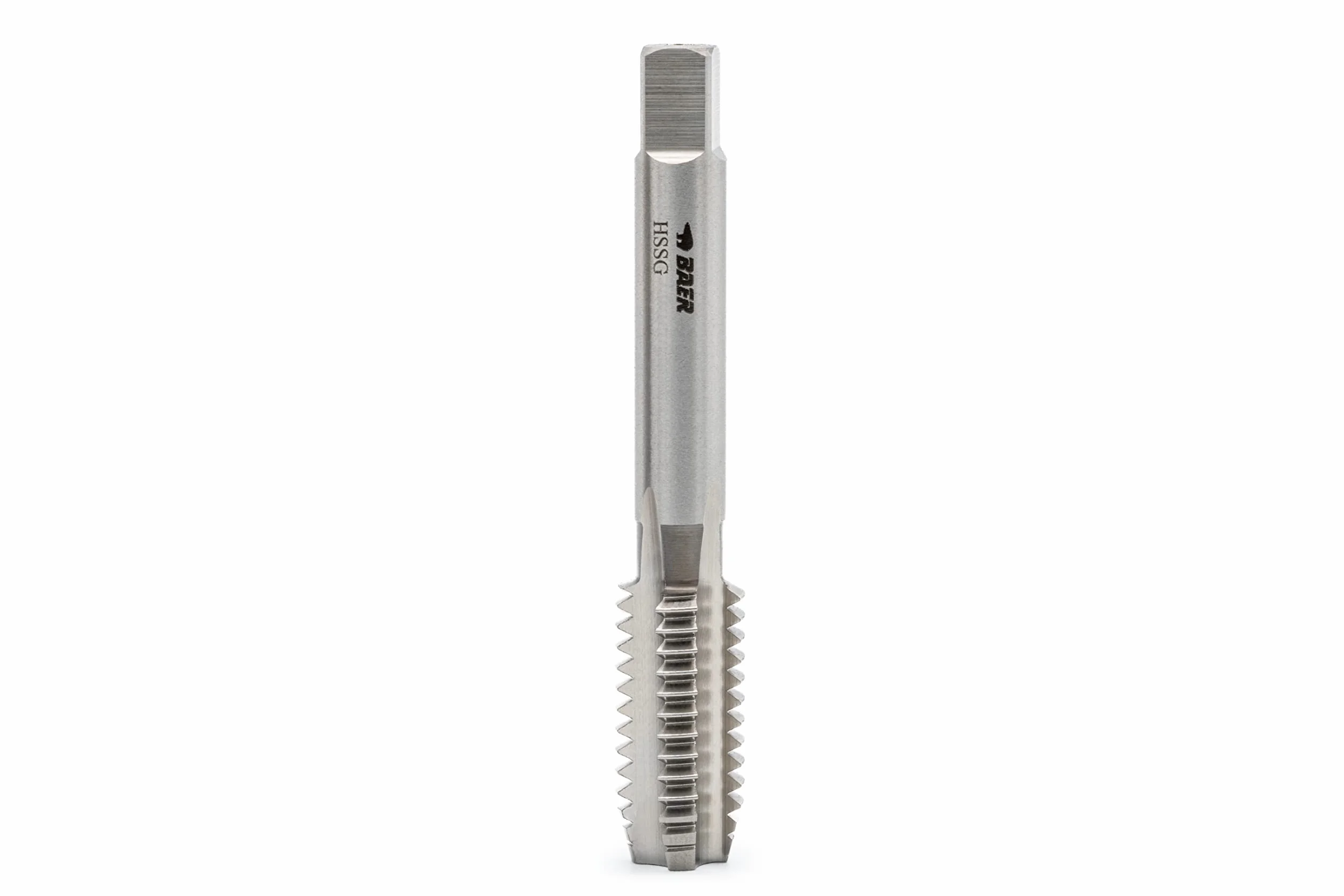 BAER Maschio filettato HSSG, filettatura per pescatore, forma C, BSF 3/8 x 20, filettatura filettata, maschio, trapano, taglio filettato