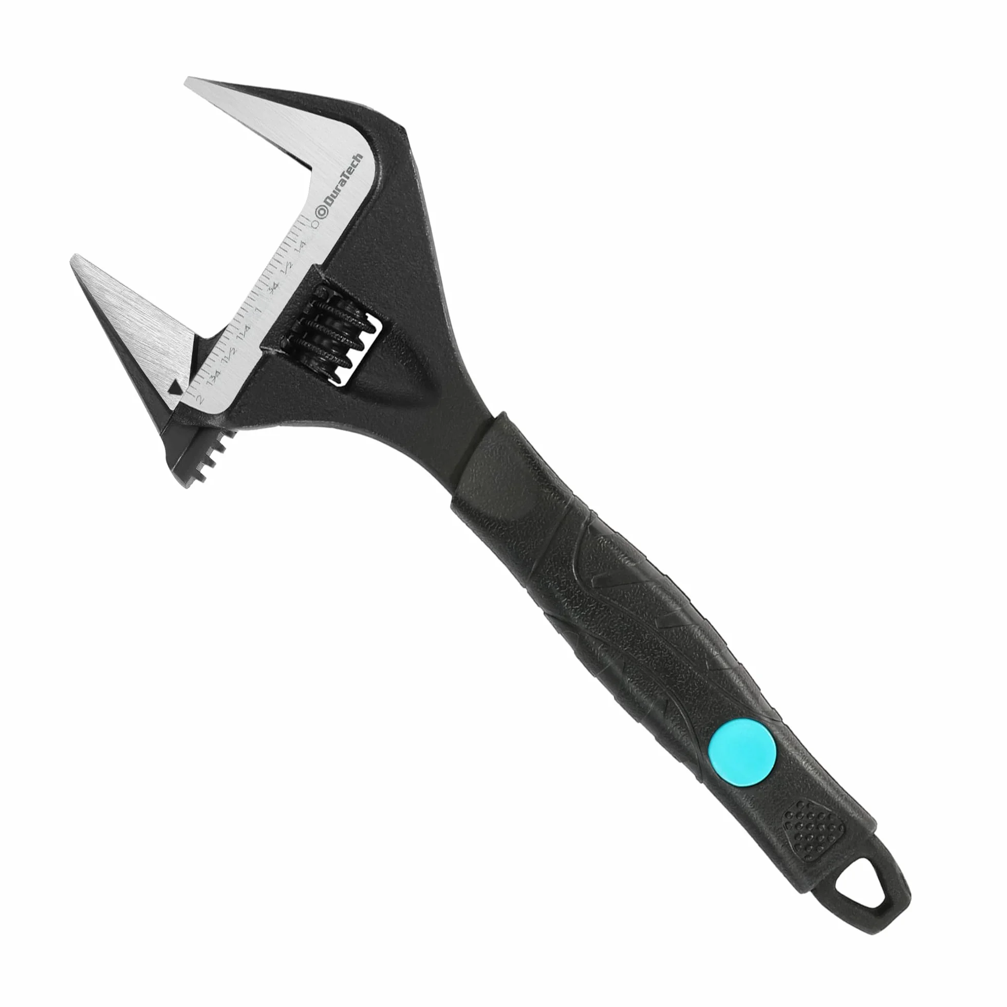 DURATECH Chiave regolabile da 10"/250mm, ampia ganascia con grande apertura, strumento di riparazione manuale per bacini idraulici, acciaio CR-V, scala SAE e metrica, impugnatura ergonomica