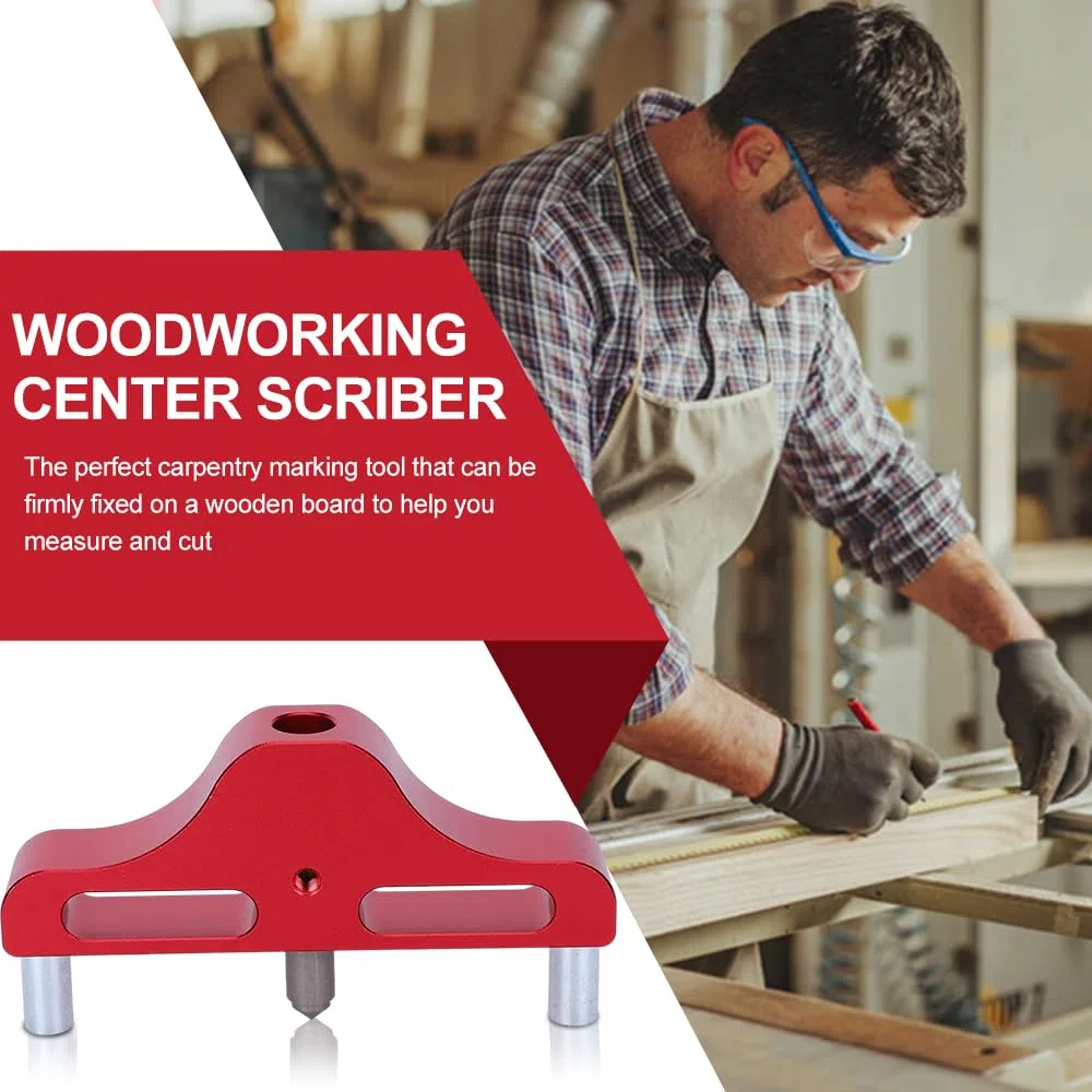 Cerca Centro, ZX-1 Trova Centro Legno, Center Finder in Lega di Alluminio, Tracciatore per Carpenteria, Edilizia, Macchinari per Perforazione
