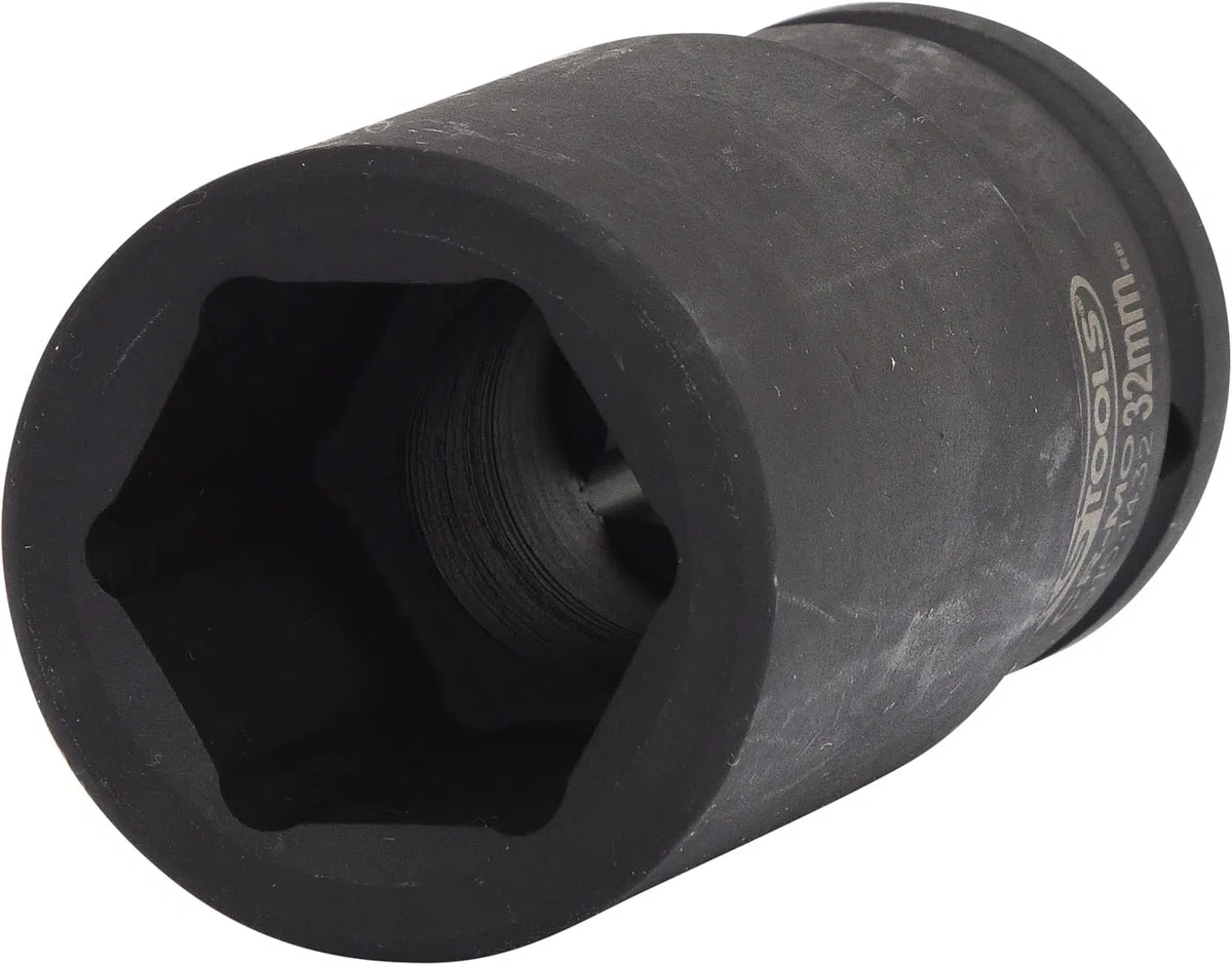 KS Tools 515.1432 Bussola Esagonale per Avvitatori ad Impulsi, Lunga, 32 mm, 3/4"