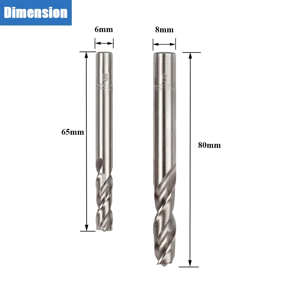 2 Pcs Kit di Tagli per Saldatura a Punti 6mm 8mm per Ferro Acciaio Legno Taglierina per Saldatura a Punti per Saldatura a Punti