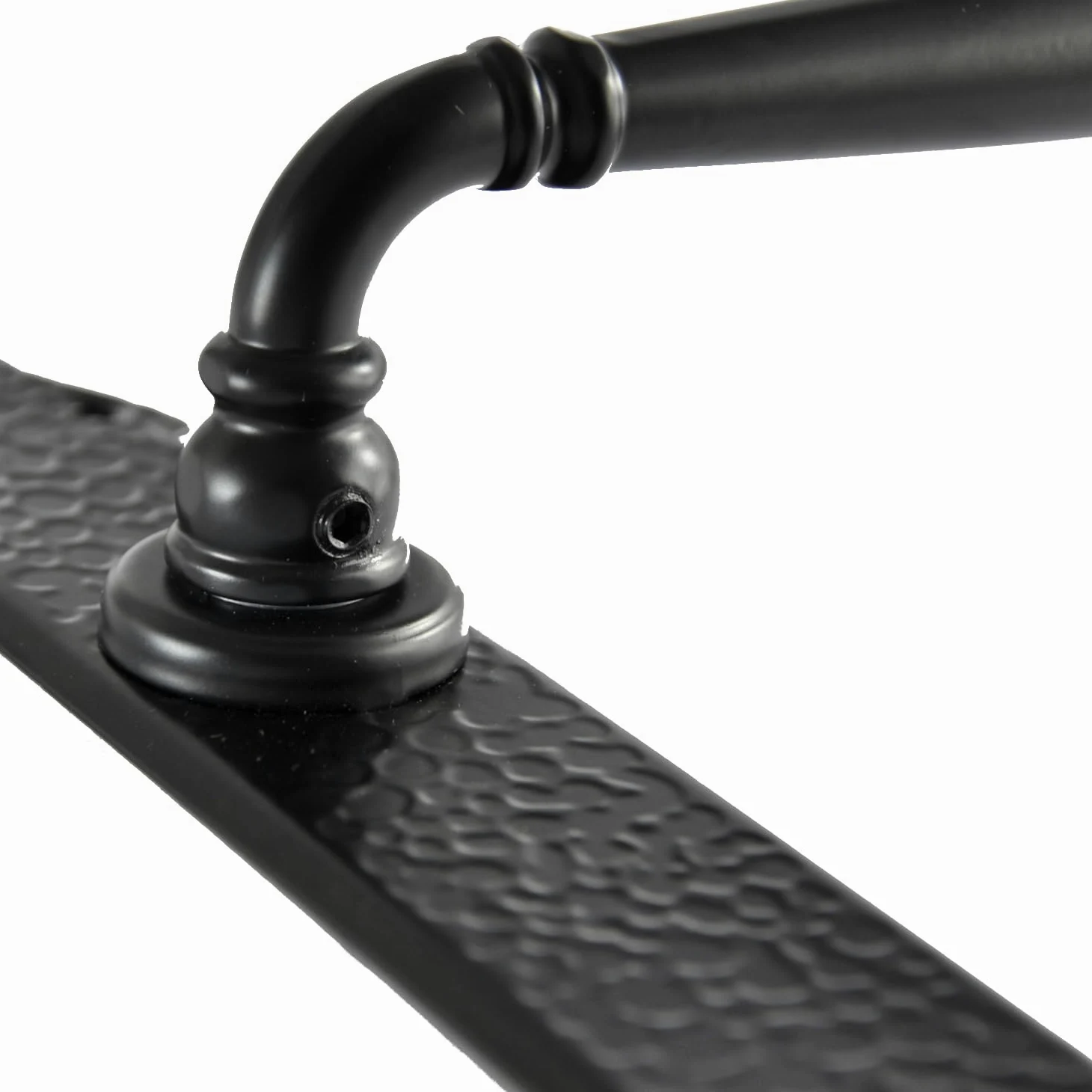 Maniglia per porta, set di maniglie L 92 PZ cilindri profilati per porte interne, porte della camera, nero opaco, maniglia per porta BB WC