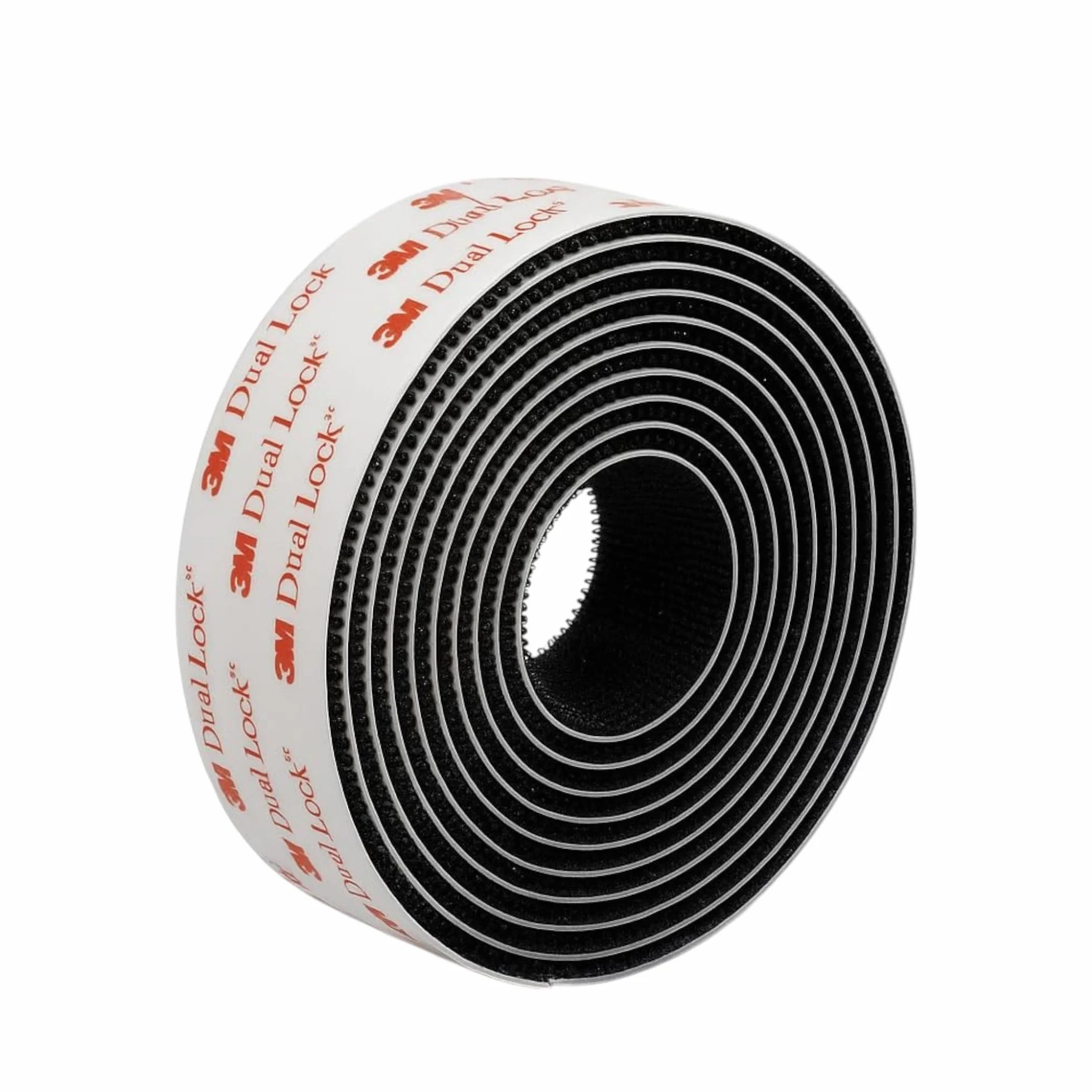 Dpm Tapes Dual Lock SJ3550 - 1 Striscia Adesiva con Dual lock, Chiusura a Pressione, prodotto altamente adesivo per Auto, Dashcam, Supporto Pagamento Pedaggio , Fai da te ( 25,4 mm x 2 m ) Nero