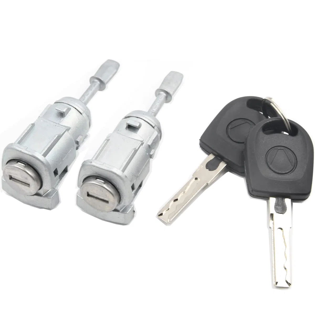 2 Cilindro della serratura Porta chiave davanti destro 604837167 + 604837168 sinistra compatibile con VW GOLF 4 IV Bora Lupo Polo Fabia