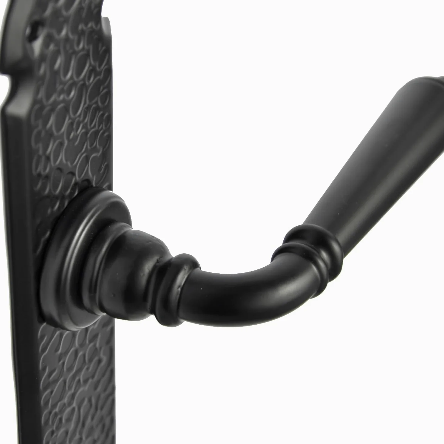 Maniglia per porta, set di maniglie L 92 PZ cilindri profilati per porte interne, porte della camera, nero opaco, maniglia per porta BB WC