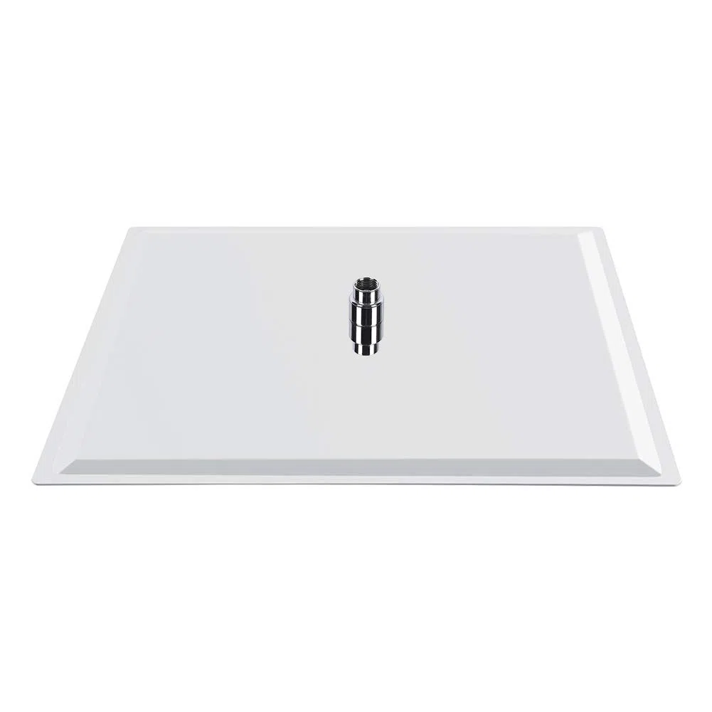 Soffione Doccia Quadrato, 50x50cm Soffione Doccia a Pioggia, Docce Fisso Quadrato, Testa Doccia Piazza ad Alta Pressione in Acciaio Inox con Filettatura G1/2 per Bagno