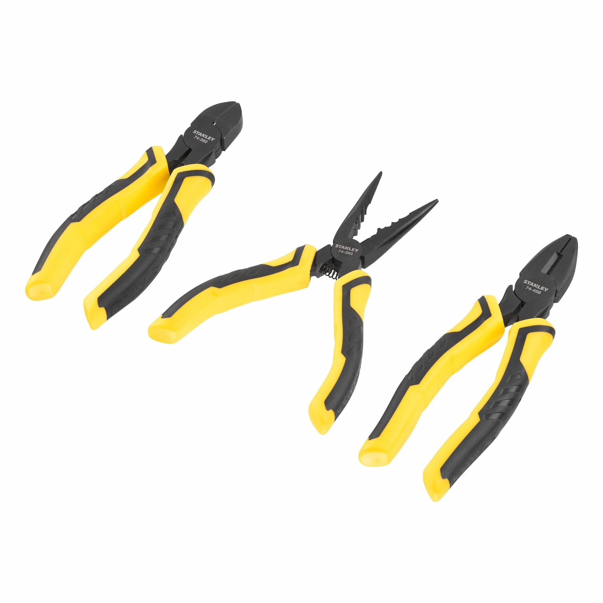 STANLEY SET 3 PINZE: UNIVERSALI+TRONCHESE+BECCHI LUNGHI, STHT0-75094