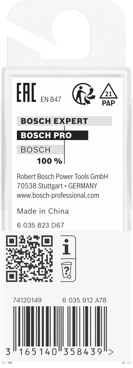 Bosch Home and Garden Fresa Standard ranurar 2 filos:8x9x20mm