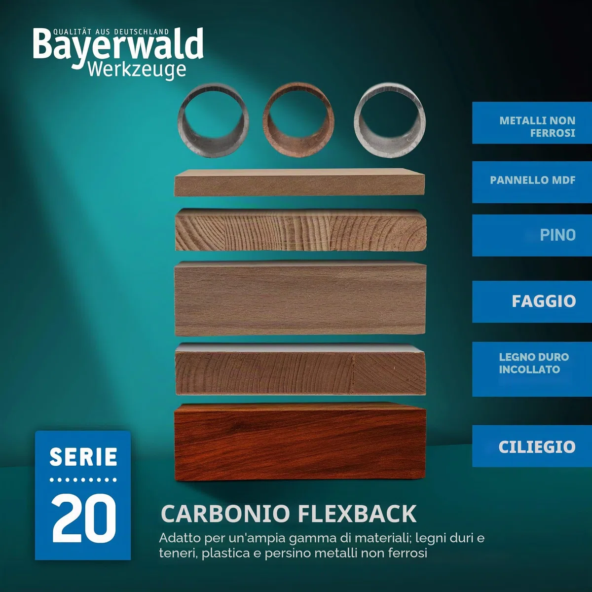 Bayerwald - Lama per sega a nastro in acciaio, 1790 x 13 x 0,36 x 6 mm, per legno, metalli non ferrosi, plastica, lamiera sottile, adatta per Holzstar ecc.