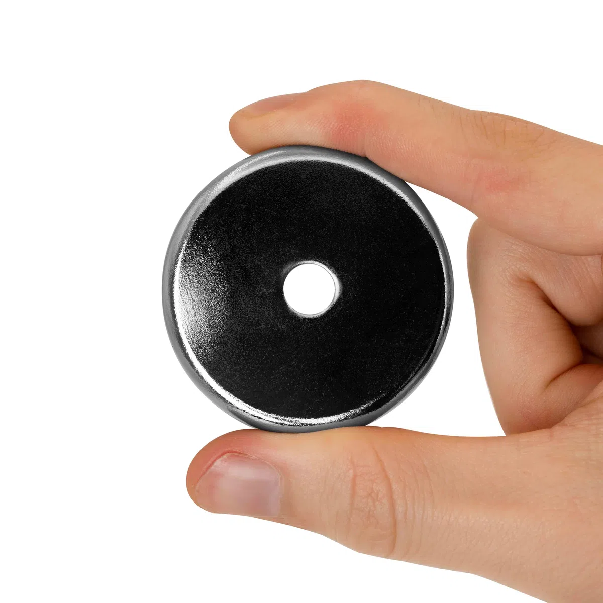 Magnete Pentola Per Ferrite Per Arti, Mestieri, Produzione Di Modelli, Fai -Da -Te, Hobby, Ufficio E Casa - 50mm Dia x 10mm Di Spessore x 8,5mm - 15,8kg Di Tiro - Pacchetto Di 10