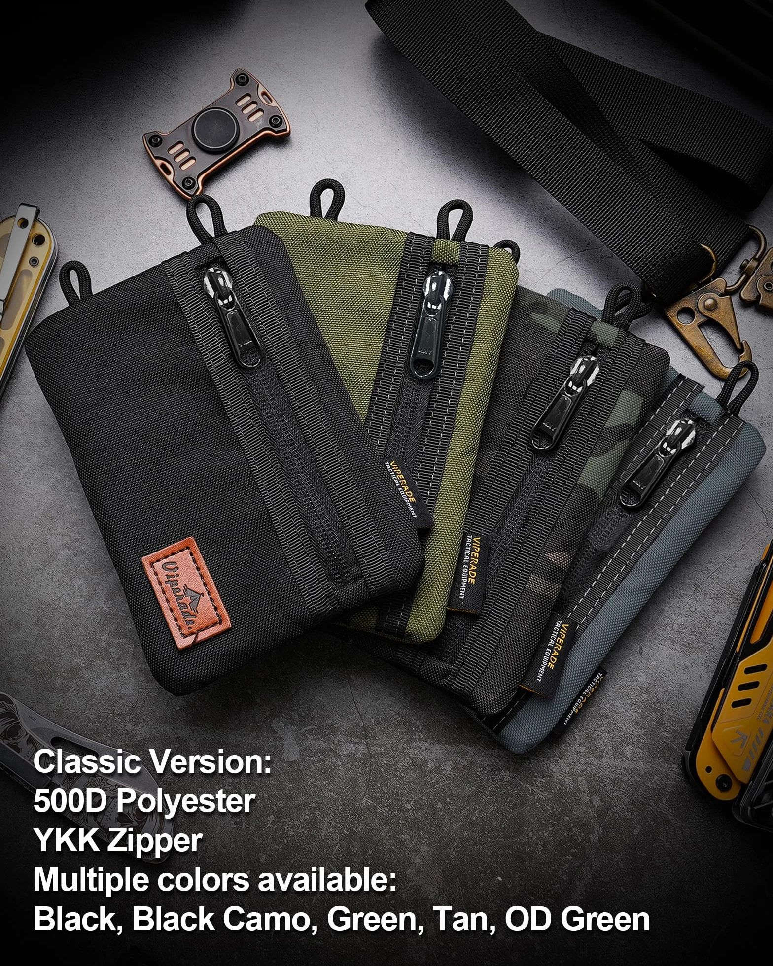 VIPERADE VE1 EDC Borsa porta attrezzi in nylon Borsa per attrezzi Everyday Carry Multitool Custodia Custodia per EDC Gears Torcia Tascabile Coltello Penna Taccuino