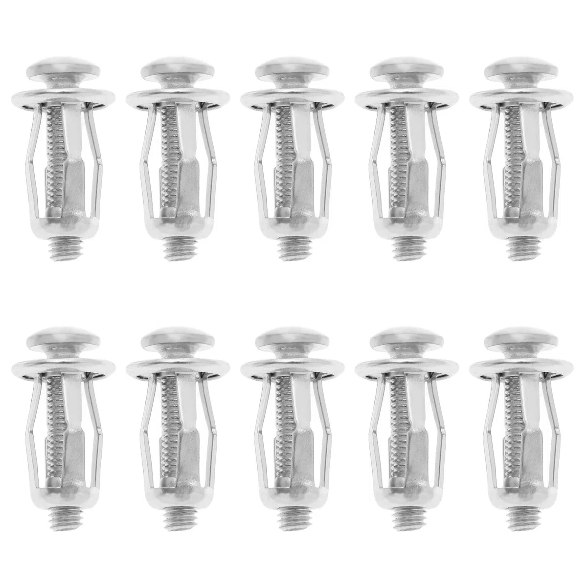 50 Pezzi Dadi Jack Dadi Petalo Dado Ad Espansione Tasselli Di Fissaggio Sottili Con Viti Di Montaggio Per Pareti Cave In Ferro Pelle Pannelli Cavi 5 Mm Parete Morbida Sottile M5x25