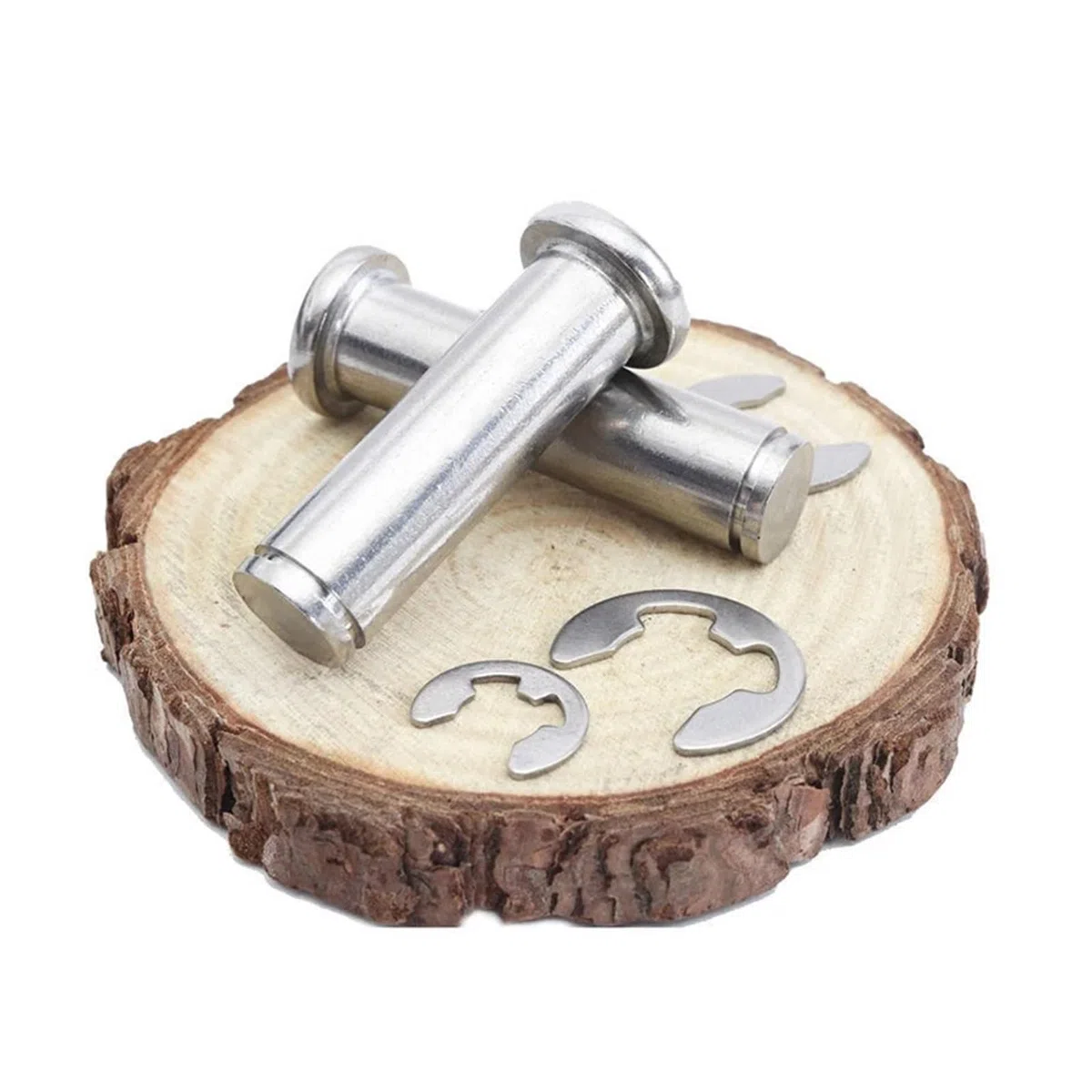 Testa Piatta in Acciaio Inossidabile M5 304 con Perno cilindrico di Posizionamento del Perno dell'anello Elastico con Perno scanalato(65mm)