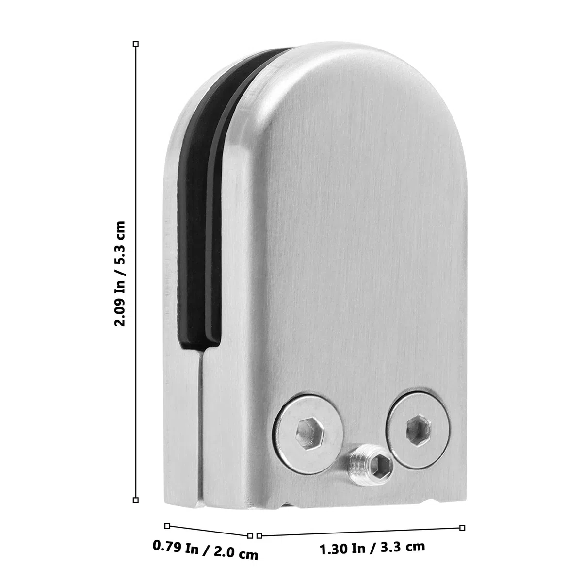 10 morsetti in vetro in acciaio inox, supporto in vetro per ringhiera con attacco piatto, clip in vetro per pali, ringhiere per scale, regolabile in vetro da 6 a 8 mm