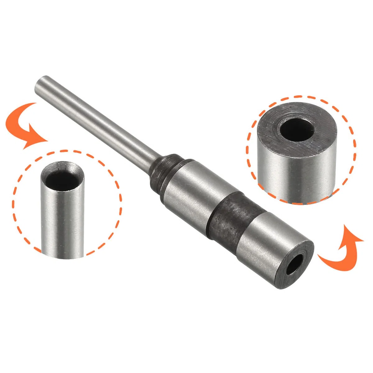 QUARKZMAN Cava Carta Trapano Punta 5mmx75mm, 4mmx70mm per Straight Gambo Punch Punzonatura Macchina 2pz