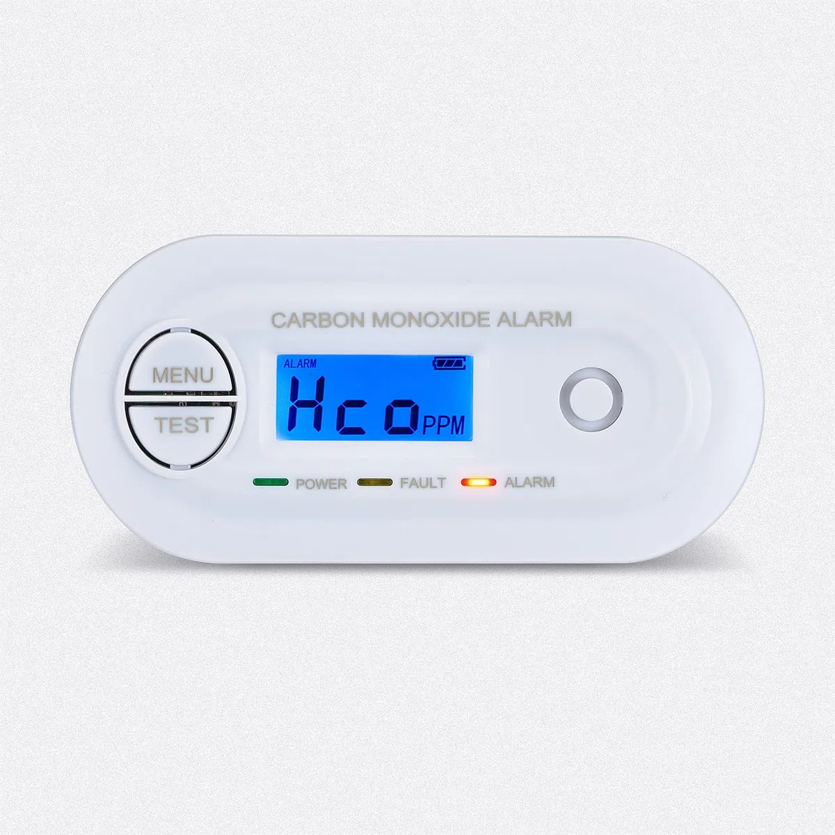 Rilevatore di monossido di carbonio EN 50291, Rilevatore di allarme CO con display digitale, alimentato a batteria, sensore da 10 anni