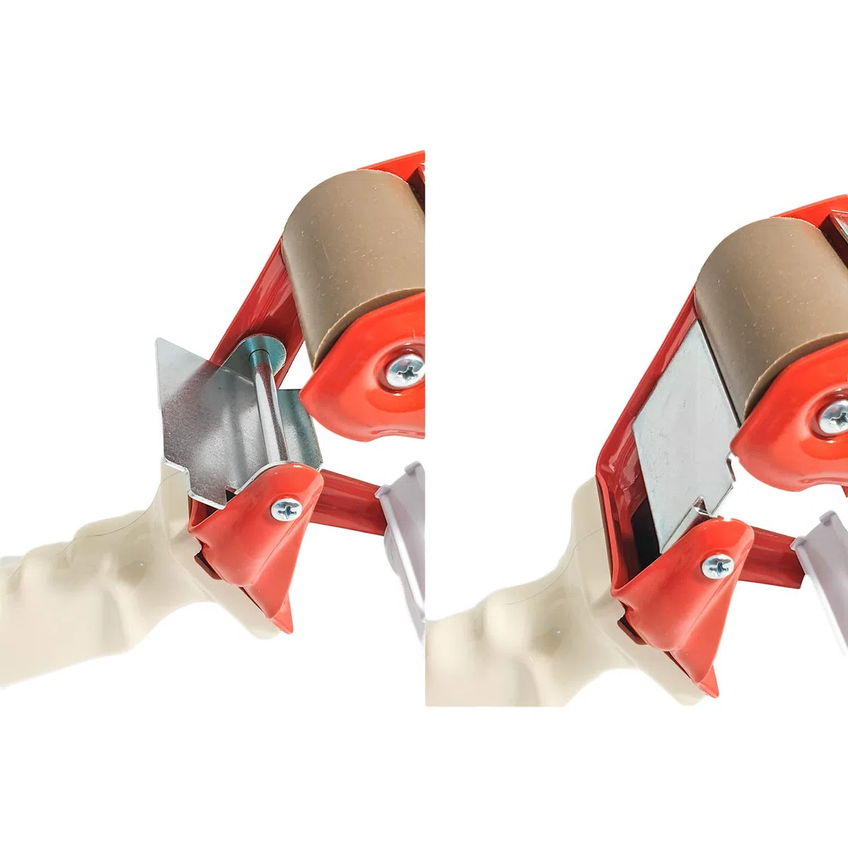 Dispenser Manuale di Nastro adesivo Professionale, Tendinastro da magazzino in Ferro, Nastratrice 50mm con Frizione regolabile, Applicatore da imballaggio, impugnatura ergonomica
