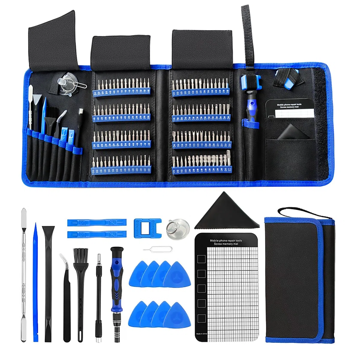 EFaith Set Cacciaviti 142 Pezzi con Magnetico 120 Bit Set di Cacciaviti Precisione per Occhiali, iPhone, Laptop, Piccoli Elettrodomestici, PC, Telefoni Cellulari la Riparazione di Elettronica