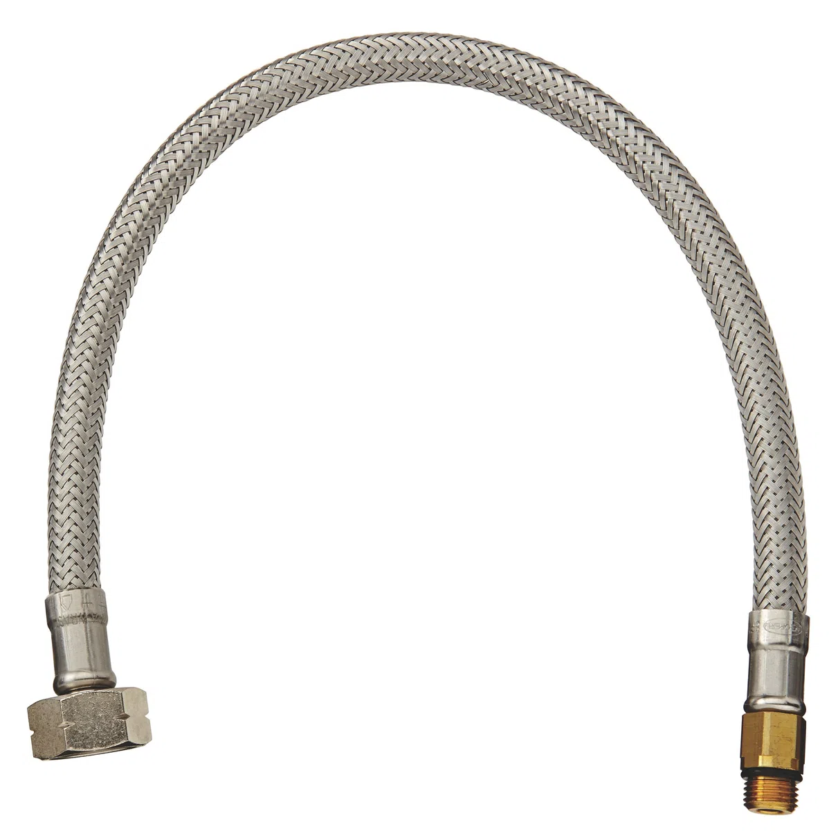 Grohe 46254000 Tubo flessibile a pressione M10 x 1 M15 x 1 350 mm, Nero, 46254000