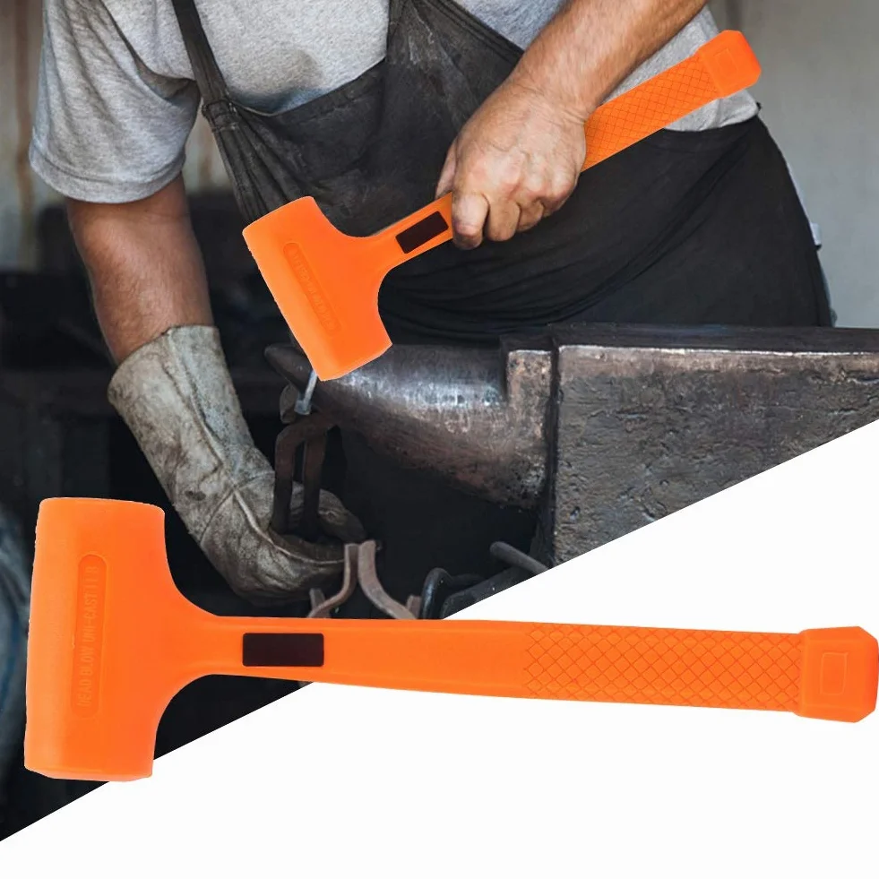 Martello di gomma in PVC, hamme a colpo morto, strumento di installazione a prova di alcali resistente agli acidi con antiurto per miniera di carbone petrolchimica(1LB)