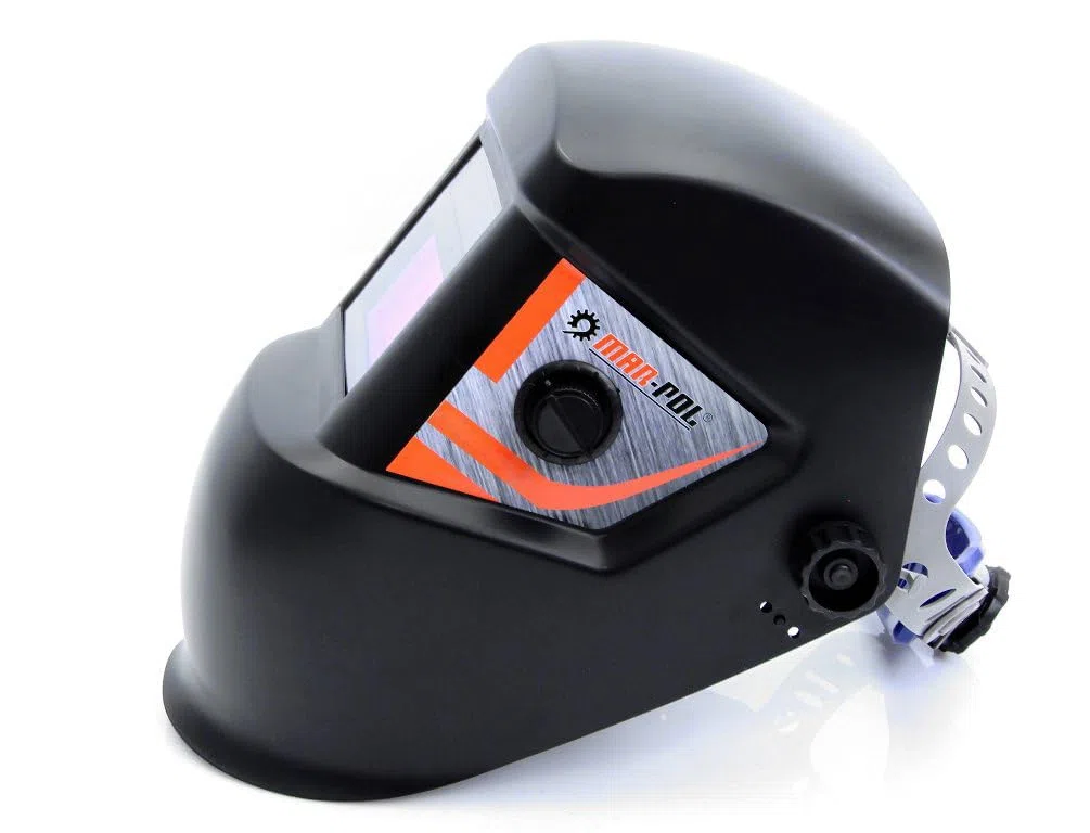 Maschera Casco Saldatura Autoscurante per MIG TIG MAG MMA| Campo Visivo 92,5 x 42,5 mm | Regolabile