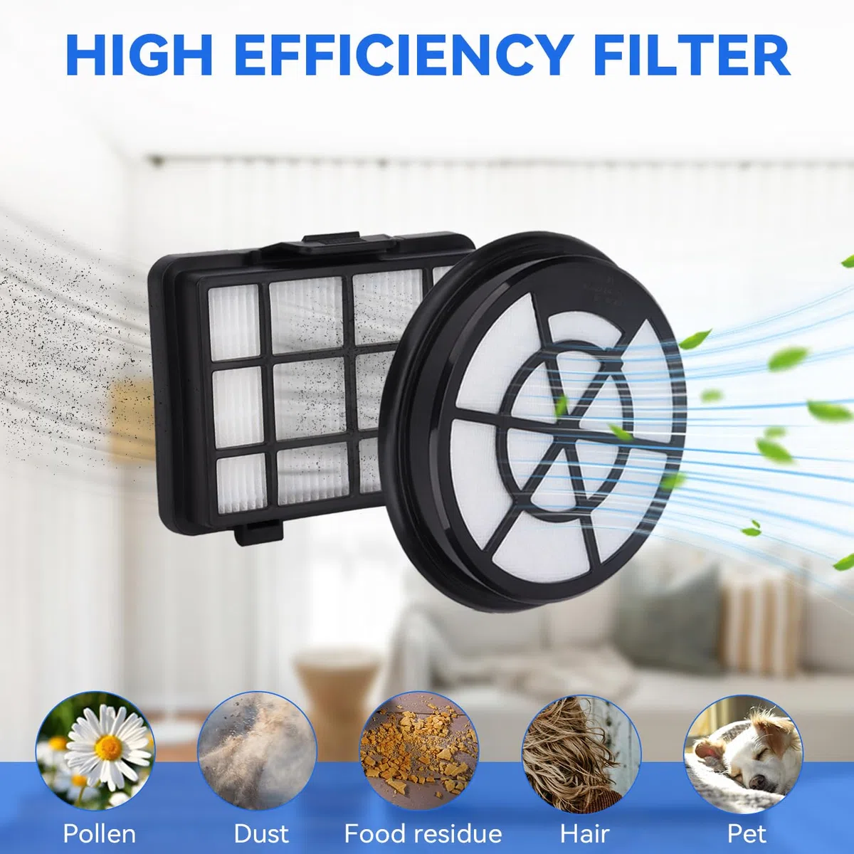Filtri per aspirapolvere Bosch Serie 2 BGC05A220A-BGC05A320-BGC05A322-BGC05AAA1-BGS05A221-BGS05A22-BGS05AAA2/01-BGS05A220/02 12 pezzi