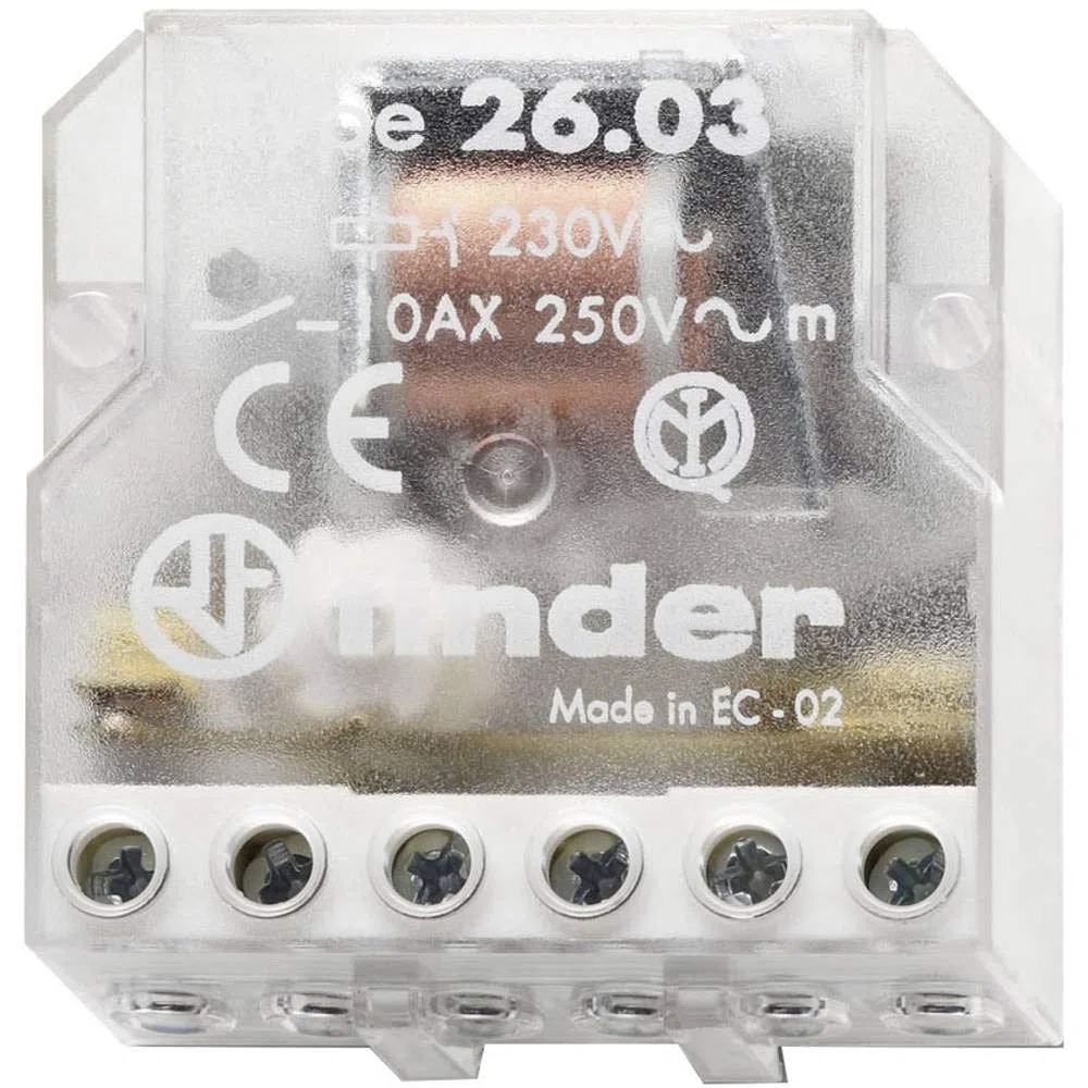 Finder 260380120000 - Teleruttore per scatola 12 VAC 1 NO/1 NC 10 A